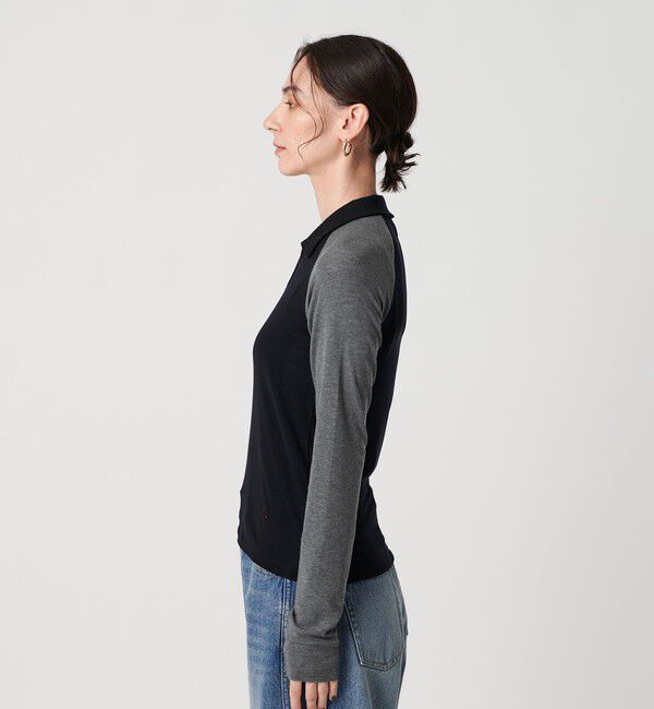 BEAUTY&YOUTH UNITED ARROWS「＜Girls Department Club＞BI RINGER ロングスリーブTシャツ 」|Tシャツ・カットソー|