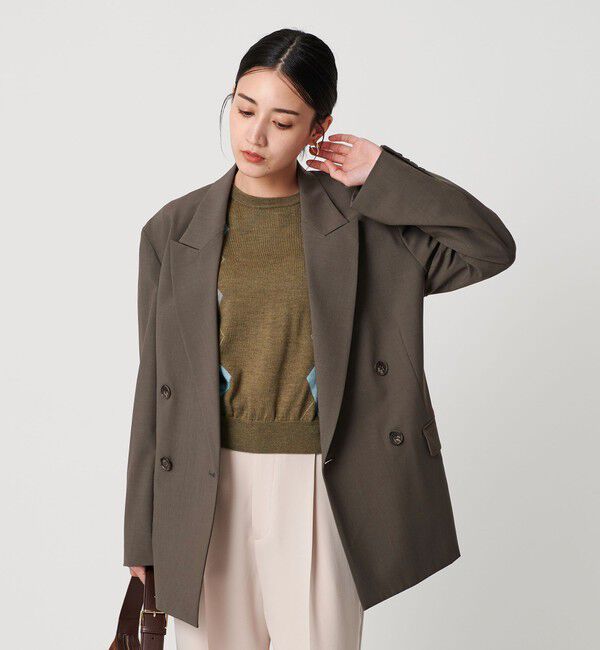 BEAUTY&YOUTH UNITED ARROWS「バックレースアップ ダブルジャケット」|テーラードジャケット|