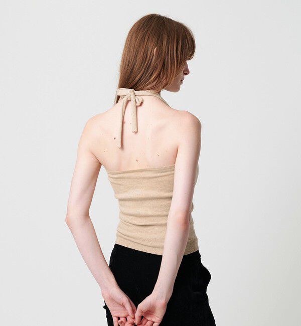 ATTISESSION「＜ATTISESSION＞ホルターネック ニット トップス」|キャミソール|