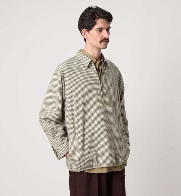 STEVEN ALAN「＜Steven Alan＞ チェック ジップ プルオーバー シャツ LOOSE」|シャツ・ブラウス|