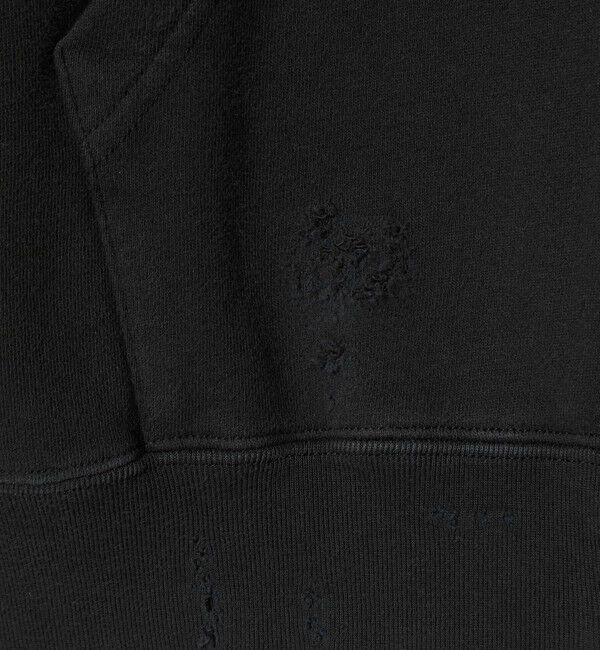 MONKEY TIME「フレンチテリー ディストレスト フルジップ フーディー」|カーディガン|