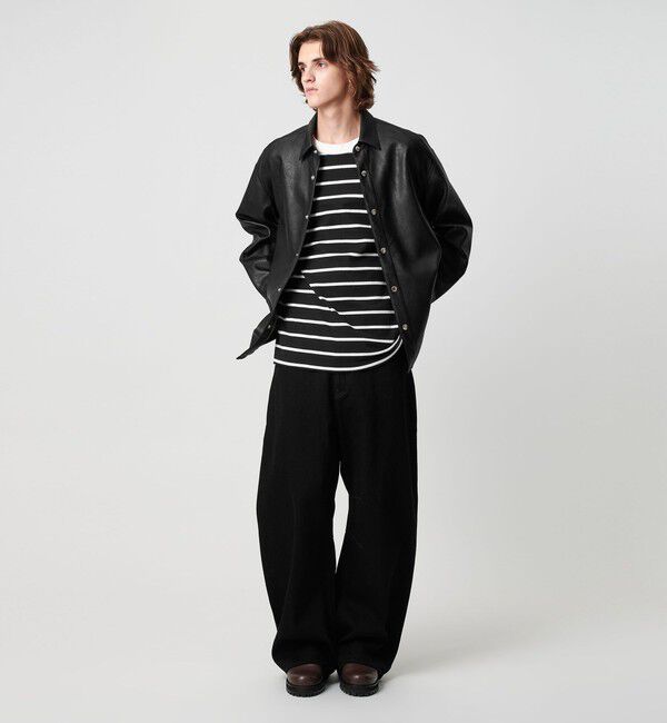 MONKEY TIME「デニム カーブ パンツ」|チノ|