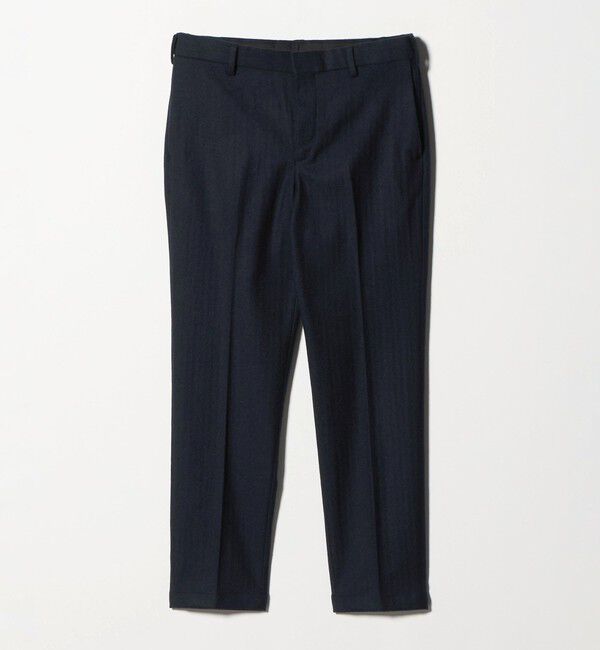 BEAUTY&YOUTH UNITED ARROWS「ストレッチ サキソニー ノープリーツ スリムパンツ セットアップ対応」|チノ|