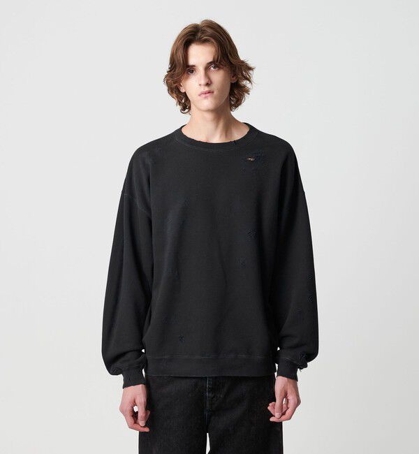 MONKEY TIME「フレンチテリー ディストレスト クルーネック」|Tシャツ・カットソー|