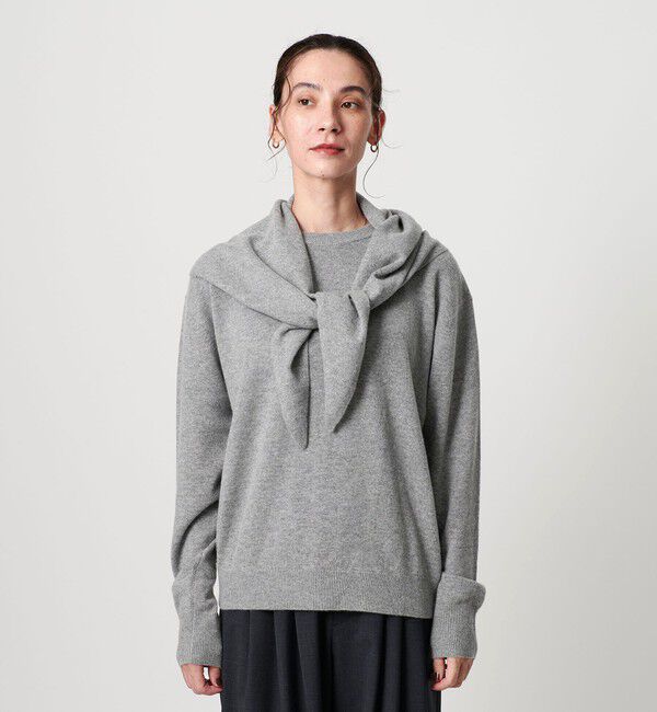 BEAUTY&YOUTH UNITED ARROWS「ウールカシミヤ クルーネックニット＆ストール ウォッシャブル」|ニット・セーター|