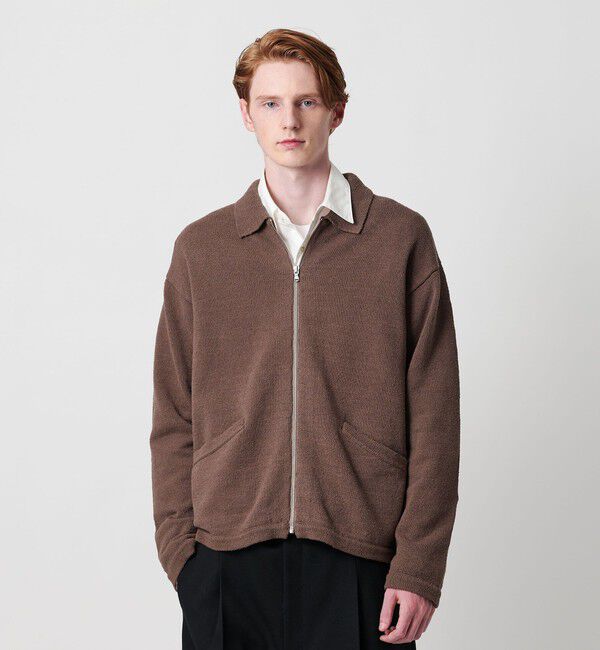 BEAUTY&YOUTH UNITED ARROWS「スラビー ポロニット ジャケット」|カーディガン|