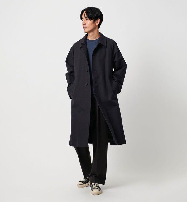 BEAUTY&YOUTH UNITED ARROWS「エアリーコットン D/CLT バルカラー コート」|その他|NAVY