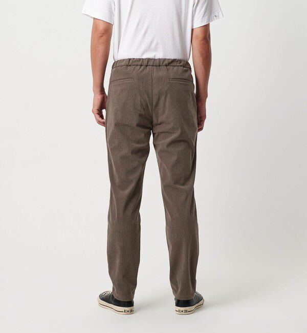 BEAUTY&YOUTH UNITED ARROWS「トリコット コーデュロイ 1プリーツ イージーパンツ NO.5 ストレッチ」|チノ|