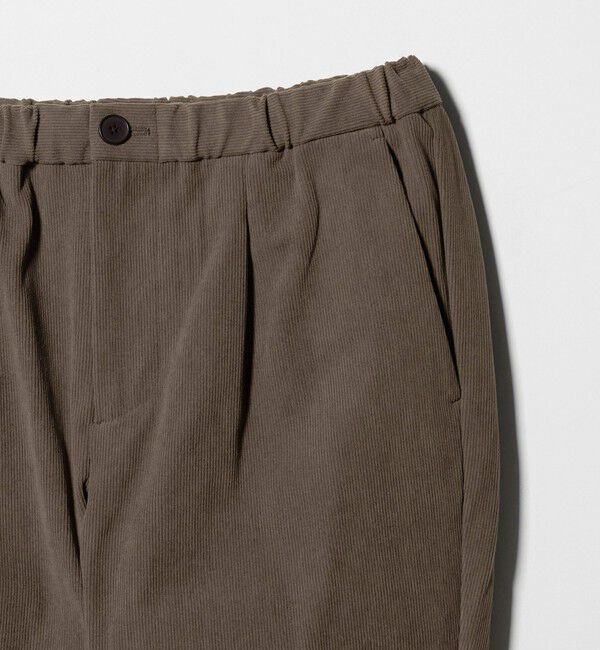 BEAUTY&YOUTH UNITED ARROWS「トリコット コーデュロイ 1プリーツ イージーパンツ NO.5 ストレッチ」|チノ|