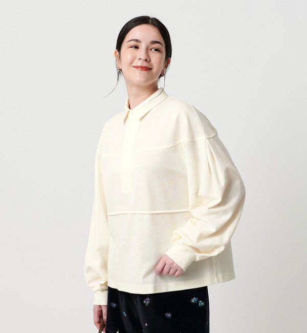 BEAUTY&YOUTH UNITED ARROWS「【WEB限定】タックボリュームスリーブ ラガーシャツ」|Tシャツ・カットソー|