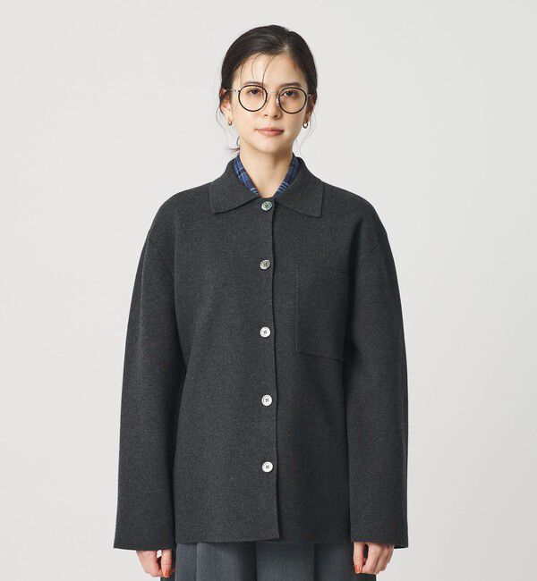 BEAUTY&YOUTH UNITED ARROWS「コットンウールブレンド ミラノリブ シャツカーディガン ウォッシャブル」|カーディガン|