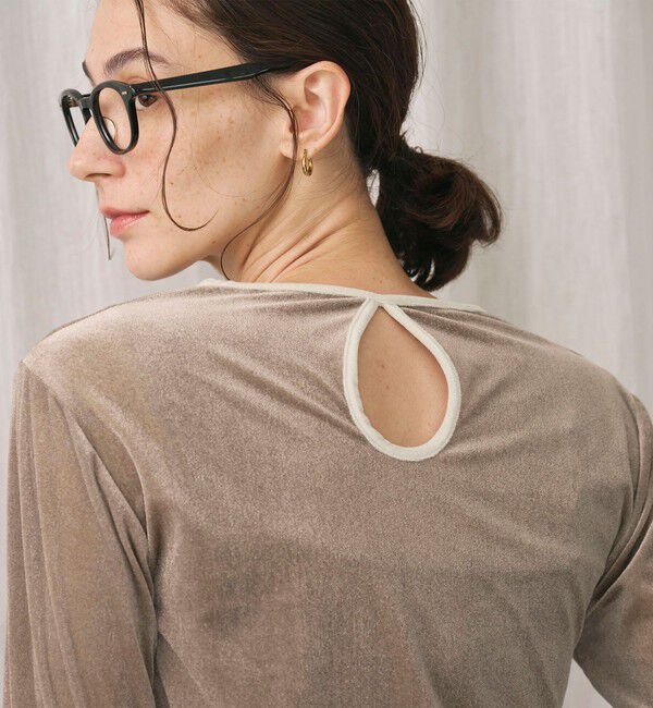 BEAUTY&YOUTH UNITED ARROWS「シアーベロア リンガーロングスリーブTシャツ」|Tシャツ・カットソー|