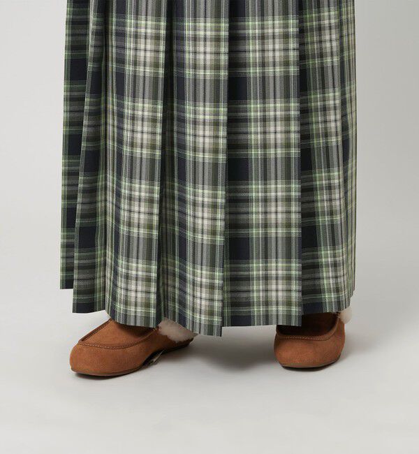 BEAUTY&YOUTH UNITED ARROWS「チェック プリーツロングスカート」|スカート|