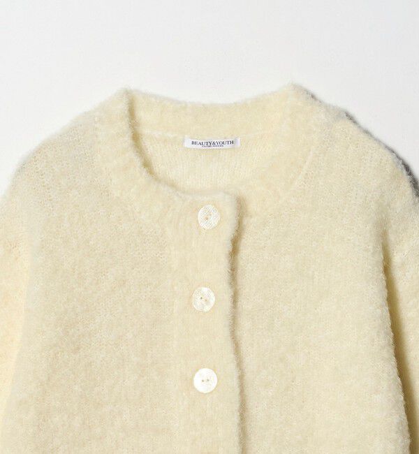 BEAUTY&YOUTH UNITED ARROWS「ウールブレンド ブークレ クルーネックカーディガン」|カーディガン|