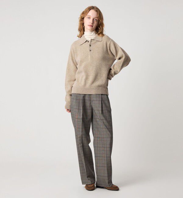 STEVEN ALAN「＜Steven Alan＞ウール カシミヤ ポロニット」|ニット・セーター|