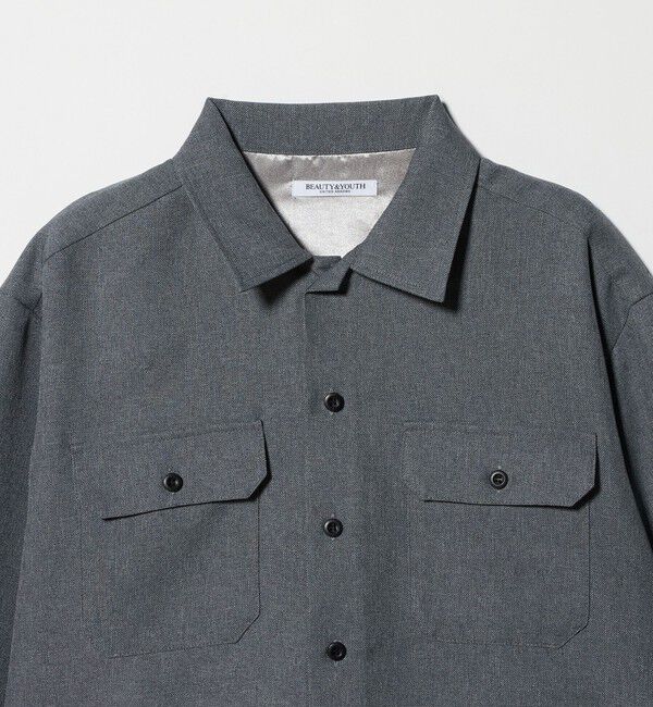 BEAUTY&YOUTH UNITED ARROWS「【WEB限定】ポリエステル ワイドショートシャツ」|シャツ・ブラウス|