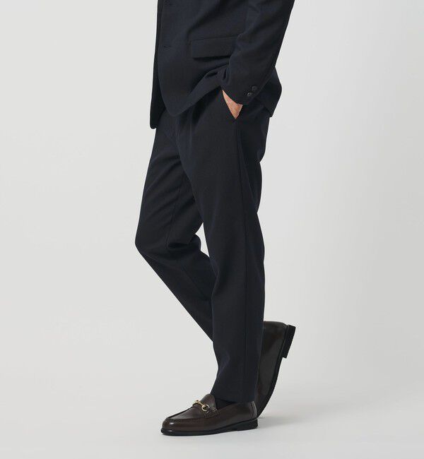 BEAUTY&YOUTH UNITED ARROWS「エコフルフラン 1プリーツ テーパード パンツ NO.5 セットアップ対応」|チノ|