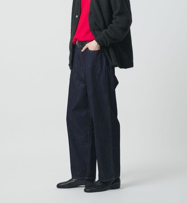 BEAUTY&YOUTH UNITED ARROWS「ワンウォッシュ バギー テーパード デニムパンツ」|チノ|