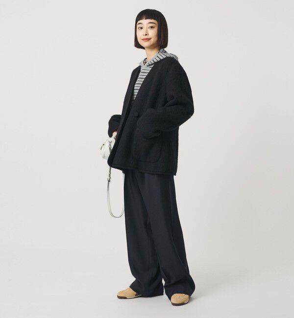 BEAUTY&YOUTH UNITED ARROWS「シャギー ノーカラージャケットコート」|ノーカラージャケット|