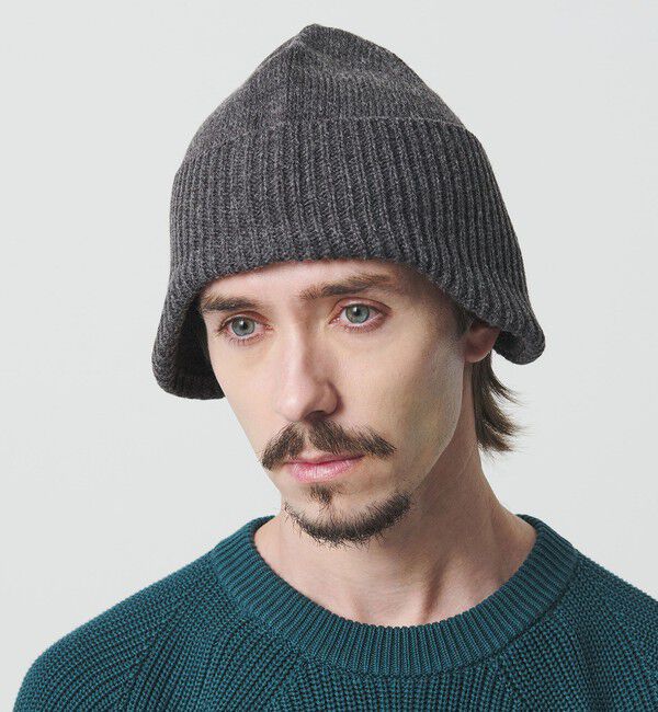 BEAUTY&YOUTH UNITED ARROWS「＜Racal＞イヤー ショート ワッチ キャップ」|ニット帽|DK.GRAY
