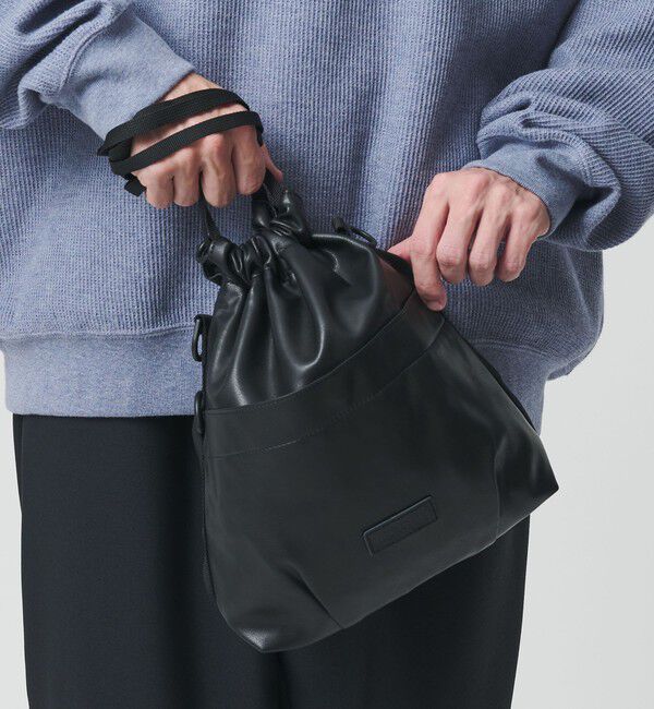 BEAUTY&YOUTH UNITED ARROWS「＜BAICYCLON＞レザーライク ドロー ストリング 巾着 バッグ」|ショルダー・メッセンジャー|