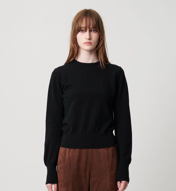 ATTISESSION「＜ATTISESSION＞ウールカシミヤ クルーネックニット＆ネックウォーマー」|ニット・セーター|