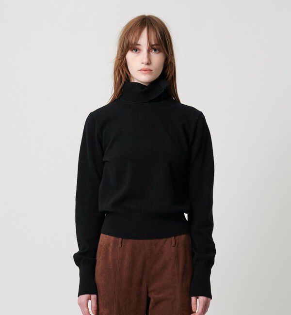 ATTISESSION「＜ATTISESSION＞ウールカシミヤ クルーネックニット＆ネックウォーマー」|ニット・セーター|