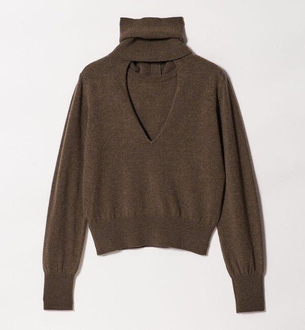 ATTISESSION「＜ATTISESSION＞ウールカシミヤ クルーネックニット＆ネックウォーマー」|ニット・セーター|