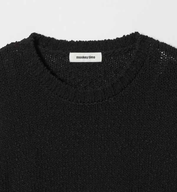MONKEY TIME「コットン スラブ クルーネック」|ニット・セーター|