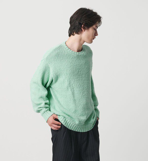 MONKEY TIME「コットン スラブ クルーネック」|ニット・セーター|