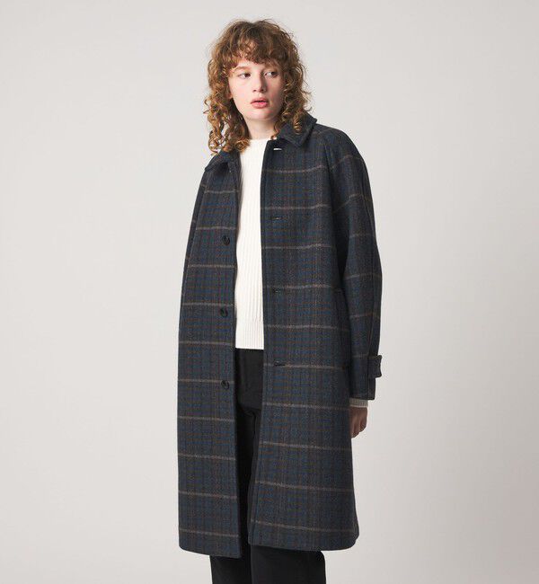 STEVEN ALAN「＜Steven Alan＞チェック ラグランスリーブ コート」|その他|