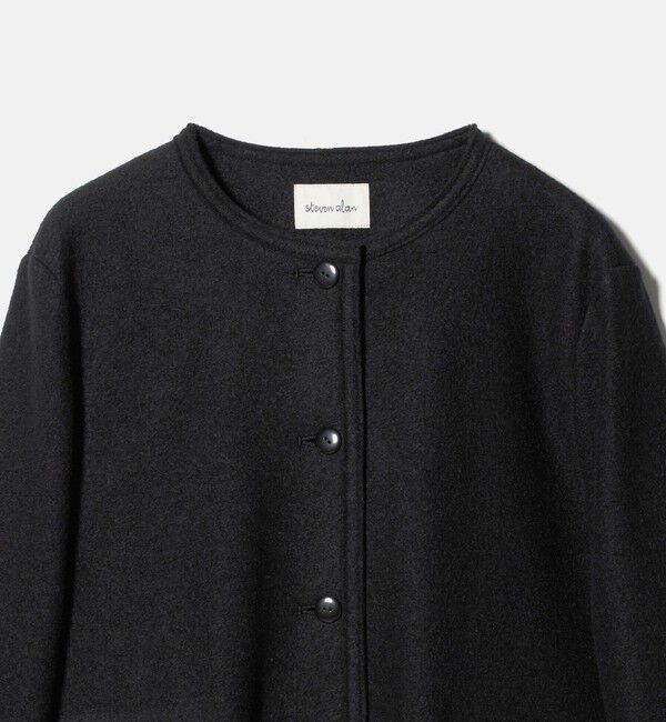 STEVEN ALAN「＜Steven Alan＞ボア ノーカラー ジャケット」|ノーカラージャケット|