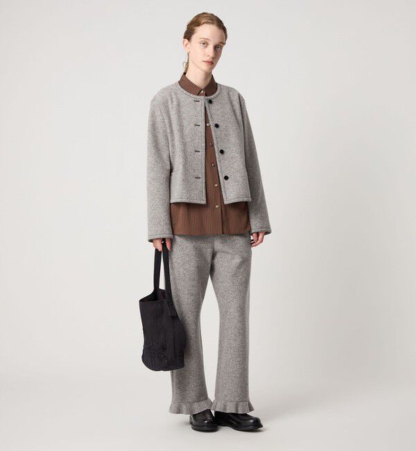 STEVEN ALAN「＜Steven Alan＞ボア ノーカラー ジャケット」|ノーカラージャケット|