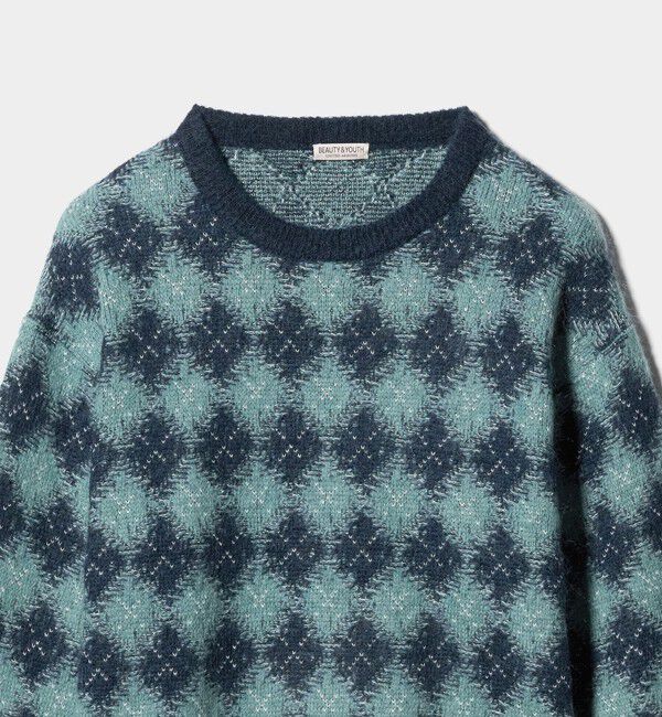 BEAUTY&YOUTH UNITED ARROWS「ロンバス モヘヤ クルーネック ニット」|ニット・セーター|