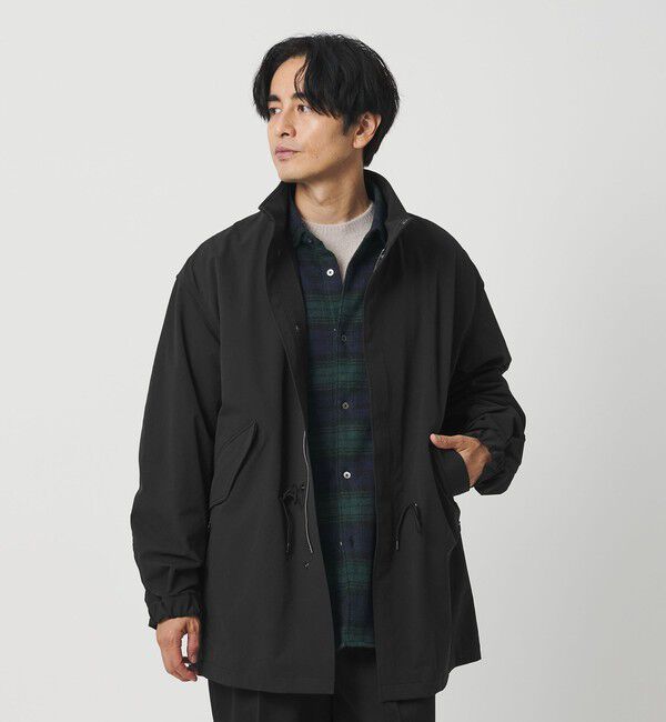BEAUTY&YOUTH UNITED ARROWS「KOMATSU PACK URK ミリタリー コート ストレッチ 裏起毛」|その他|BLACK