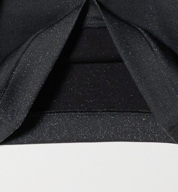 BEAUTY&YOUTH UNITED ARROWS「ポリエステルコットンブレンド ラメダンボール プルオーバー/ブラック」|Tシャツ・カットソー|