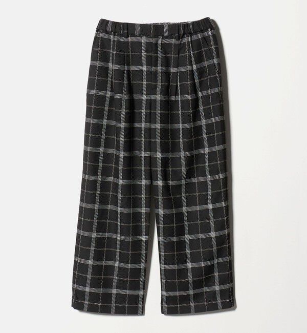 BEAUTY&YOUTH UNITED ARROWS「【WEB限定】裏起毛ウィンドウペン タックワイドパンツ ウォッシャブル」|その他|
