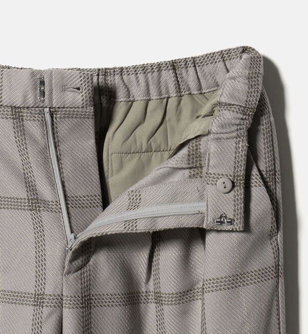 BEAUTY&YOUTH UNITED ARROWS「【WEB限定】裏起毛ウィンドウペン タックワイドパンツ ウォッシャブル」|その他|