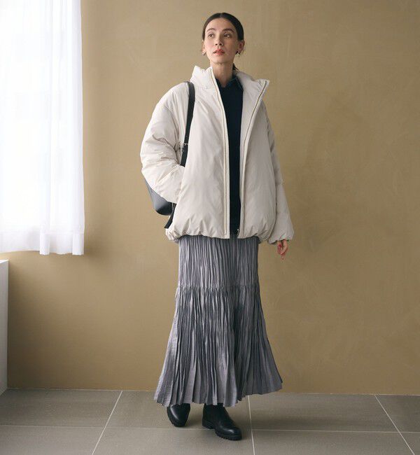 BEAUTY&YOUTH UNITED ARROWS「【WEB限定 Wardrobe DAILY MINIMAL】スタンドカラー コクーンダウンジャケット ウォッシャブル」|ダウン|