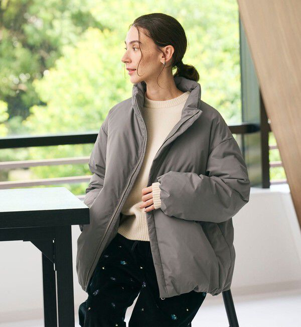 BEAUTY&YOUTH UNITED ARROWS「【WEB限定 Wardrobe DAILY MINIMAL】スタンドカラー コクーンダウンジャケット ウォッシャブル」|ダウン|