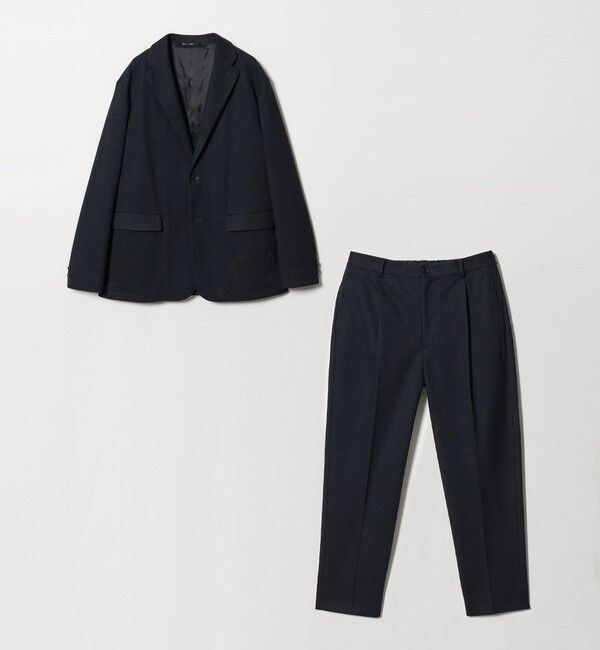 BEAUTY&YOUTH UNITED ARROWS「【WEB限定 WARDROBE SMART】ニットフランネル リラックス セットアップ/ジャケット＆イージーパンツ」|スーツ|