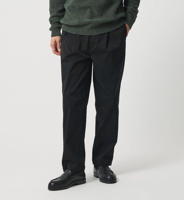 BEAUTY&YOUTH UNITED ARROWS「テック ギャバジン イージー パンツ テーパード」|チノ|BLACK