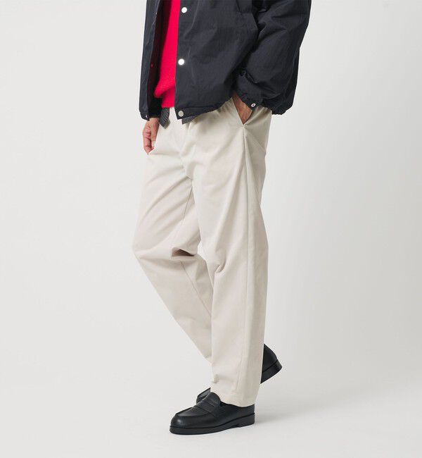 BEAUTY&YOUTH UNITED ARROWS「テック ギャバジン イージー パンツ テーパード」|チノ|NATURAL