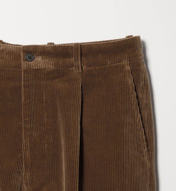 Steven Alan＞ 8W コーデュロイ アウト ワンプリーツ スラックス