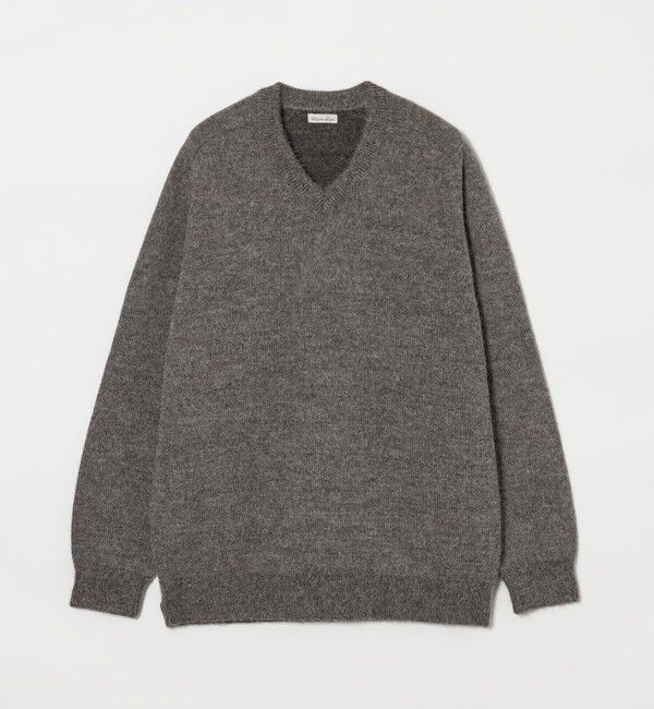 STEVEN ALAN「＜Steven Alan＞ アルパカ サドルショルダー Ｖネック ニット NARROW」|ニット・セーター|