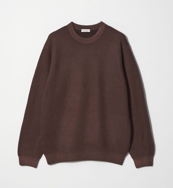 BEAUTY&YOUTH UNITED ARROWS「フェード アゼ クルーネック ニット 手洗い可能」|ニット・セーター|