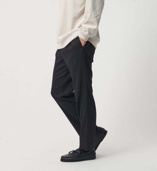 BEAUTY&YOUTH UNITED ARROWS「フラノ テーパード イージー パンツ NO.5 手洗い可能」|チノ|