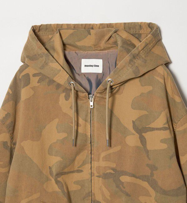 MONKEY TIME「ピグメント プリント ジップ フード ジャケット -セットアップ対応-」|その他|