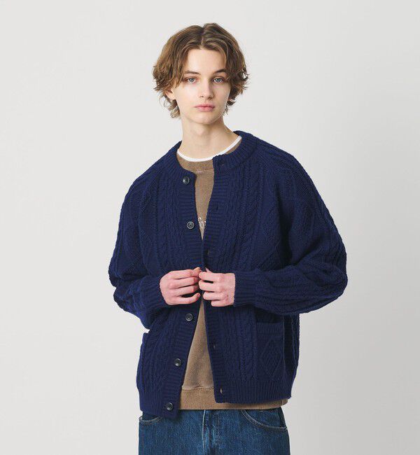 California General Store「＜CGS.＞フィッシャーマン カーディガン」|カーディガン|NAVY