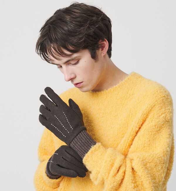 BEAUTY&YOUTH UNITED ARROWS「コンビ ステッチ グローブ タッチパネル対応」|手袋|